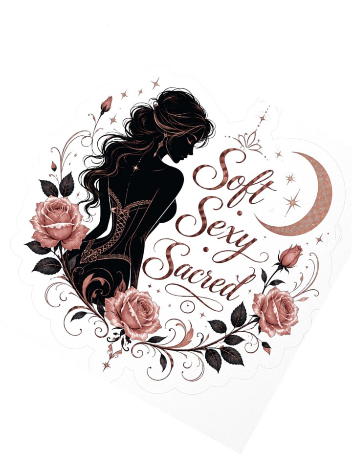 Soft Sexy Sacred Floral Moon Sticker product image (6)