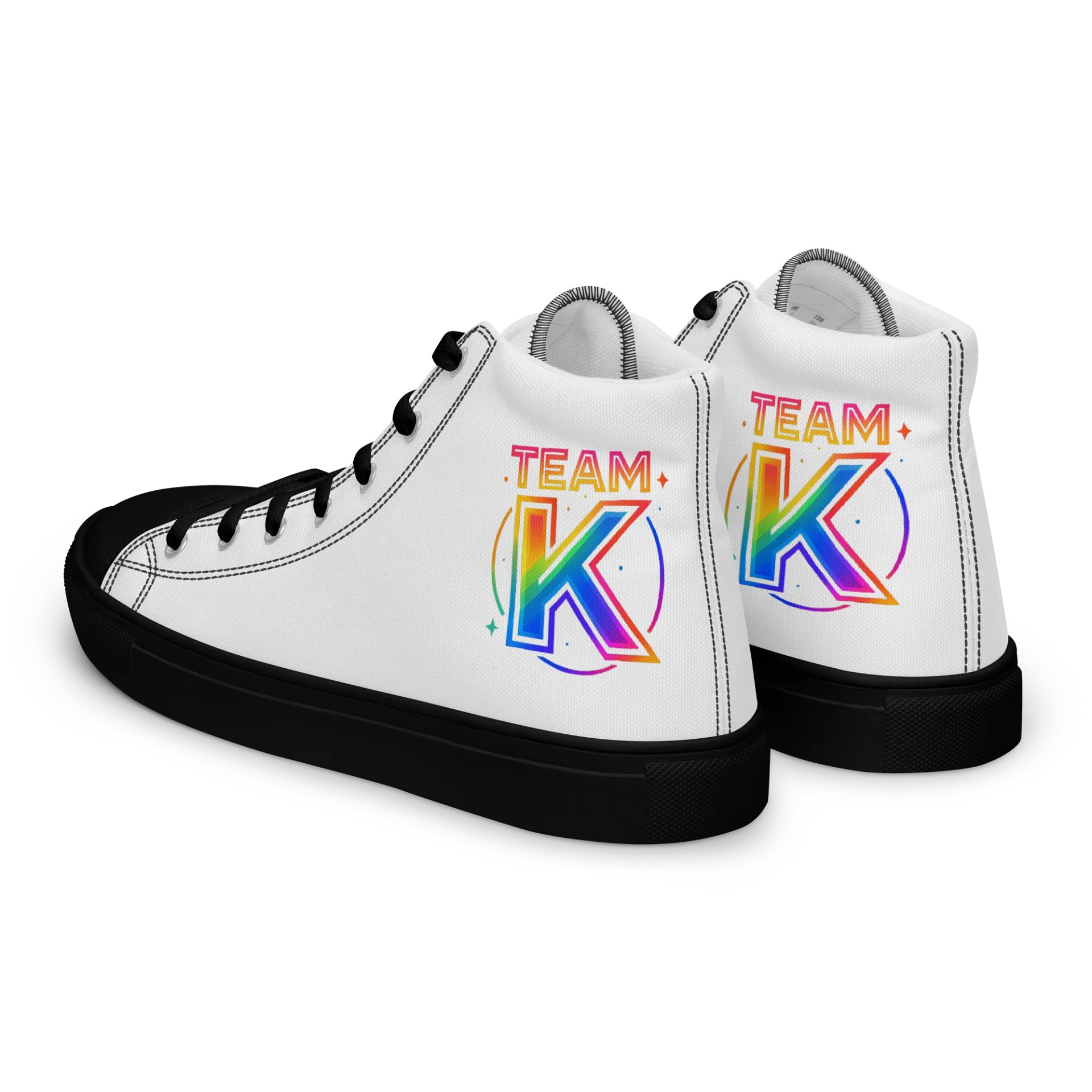 TEAM K Pride 1 Women's High Top Canvas Shoes product image (5)