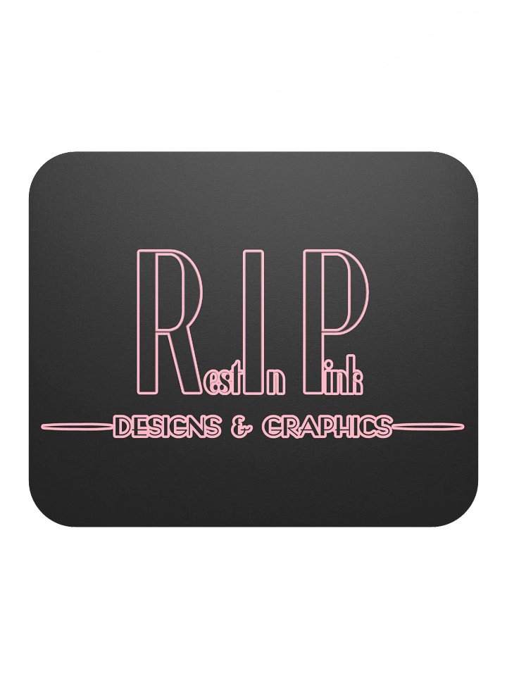 RIP Minimalist Logo Mouse Pad - Black product image (2)