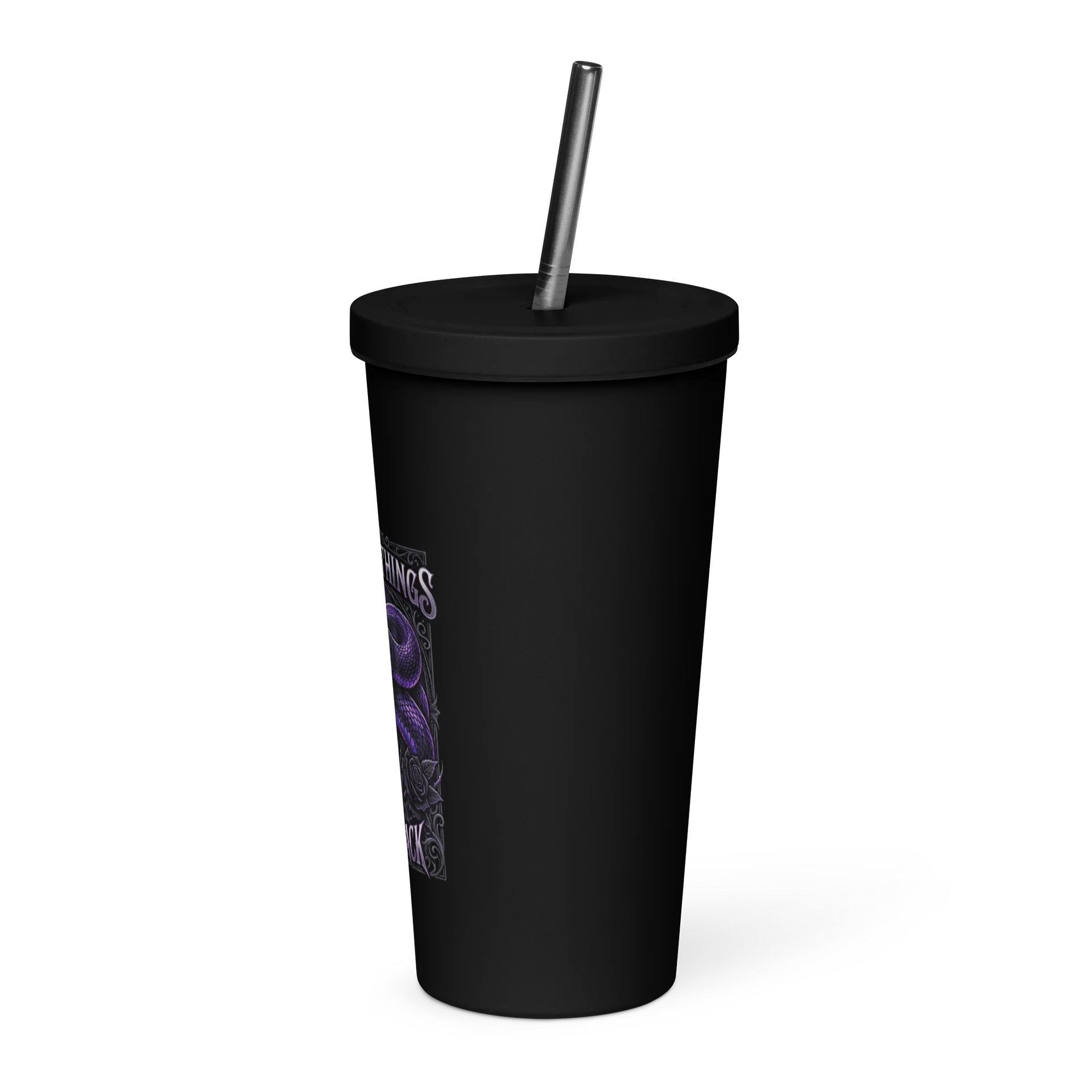 Pretty Things Bite Back — Coiled Purple Snake Tumbler product image (3)