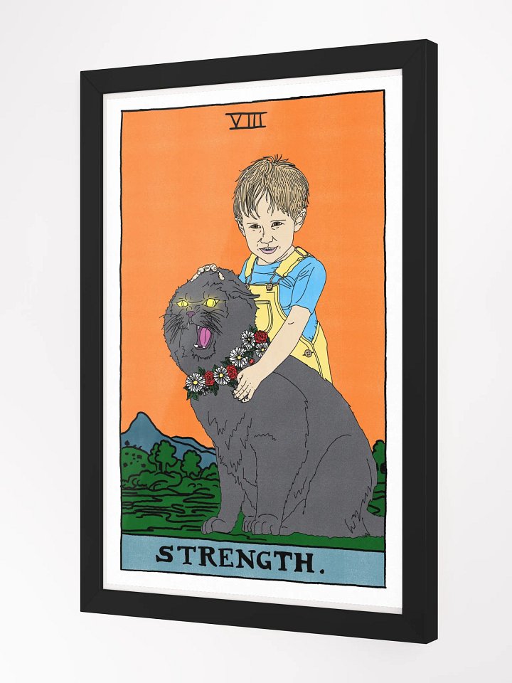 Gage and Church Strength Tarot Card Framed Print product image (2)