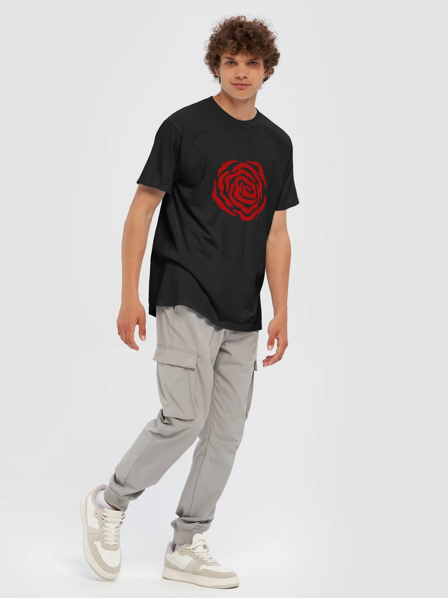Rose · heavyweight t-shirt product image (7)