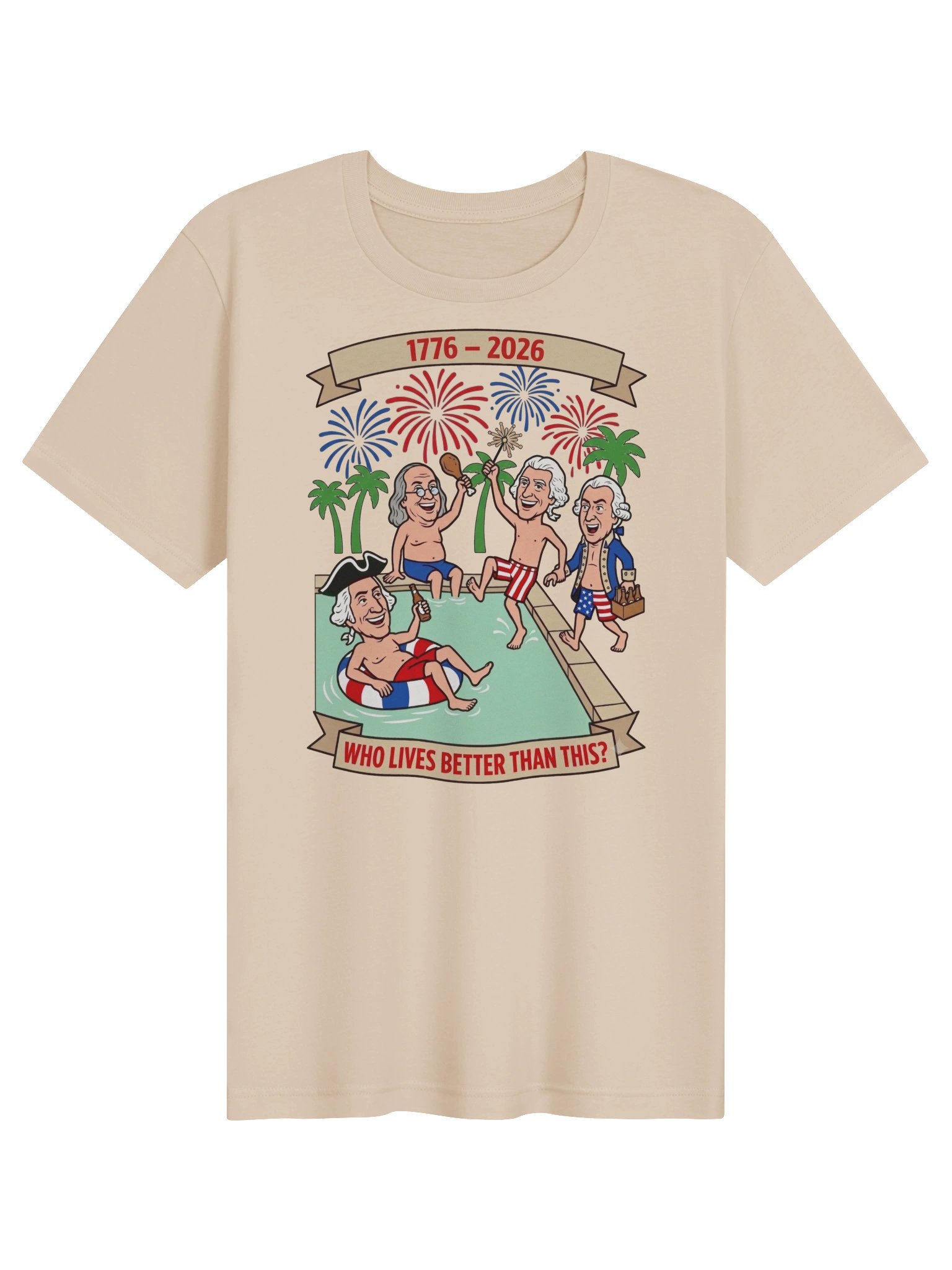 America's 250th Founding Fathers Pool Party Tee product image (1)