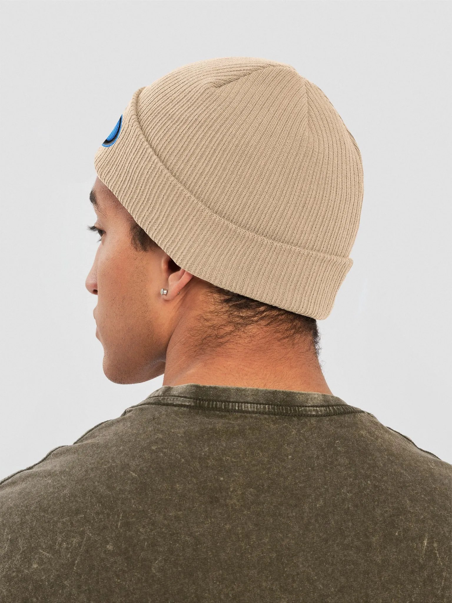 Blue Embroidered GGOP Beanie product image (20)