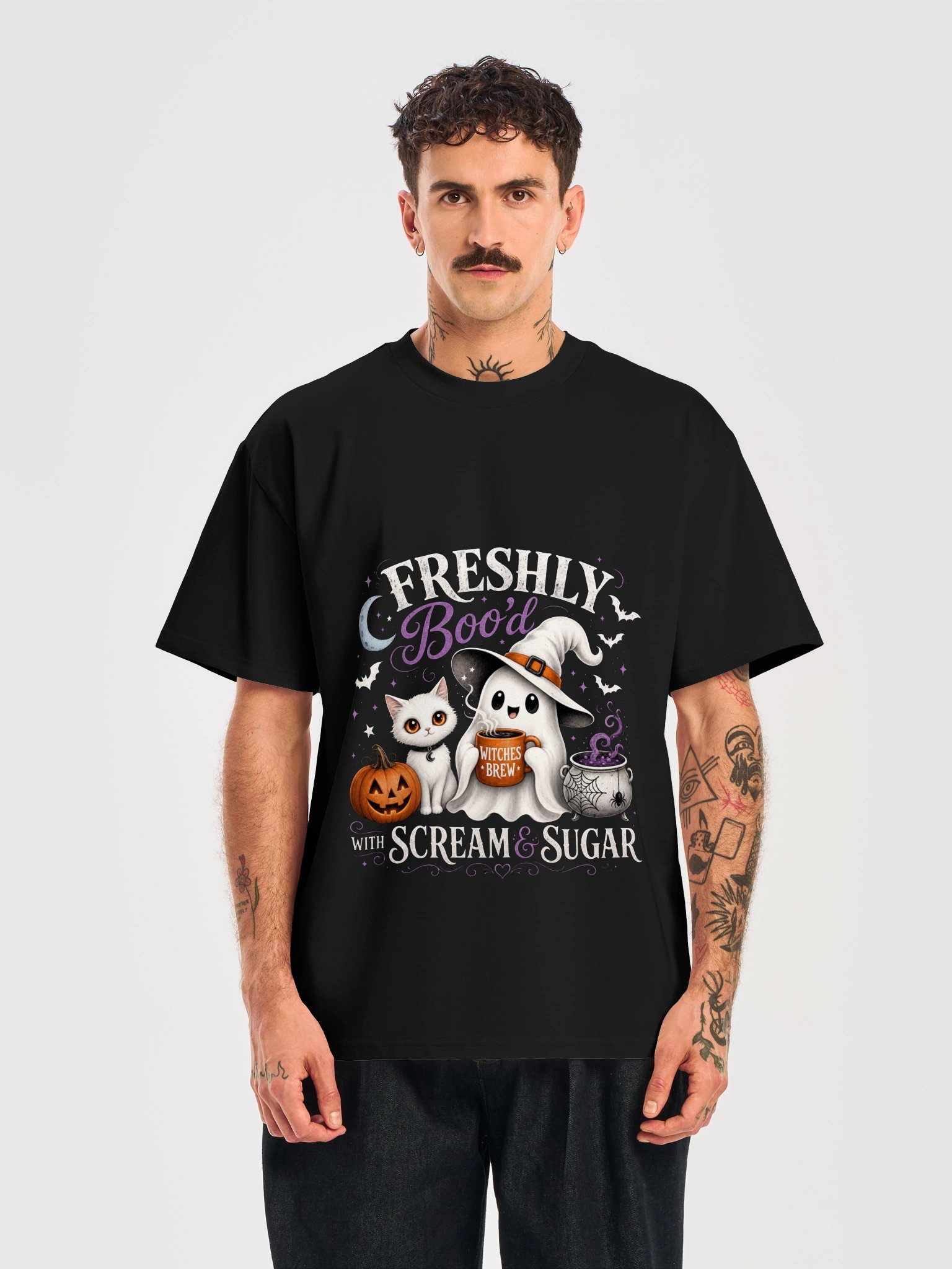 Freshly Boo'd Halloween Ghost Unisex T-Shirt product image (1)