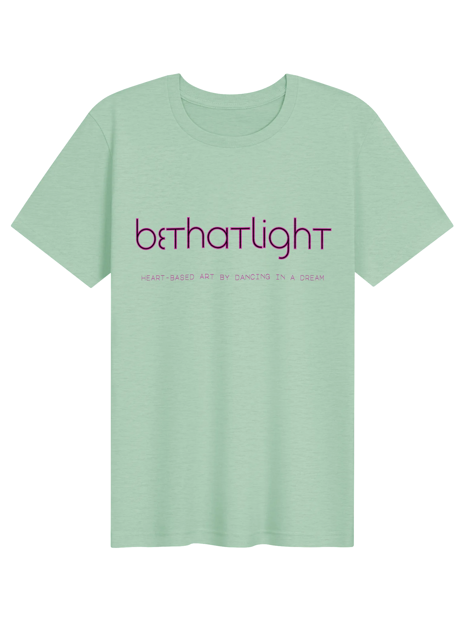 'be that light' pink tee product image (1)