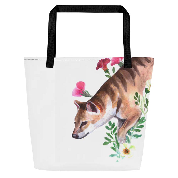 Thylacine Watercolor tote product image (1)