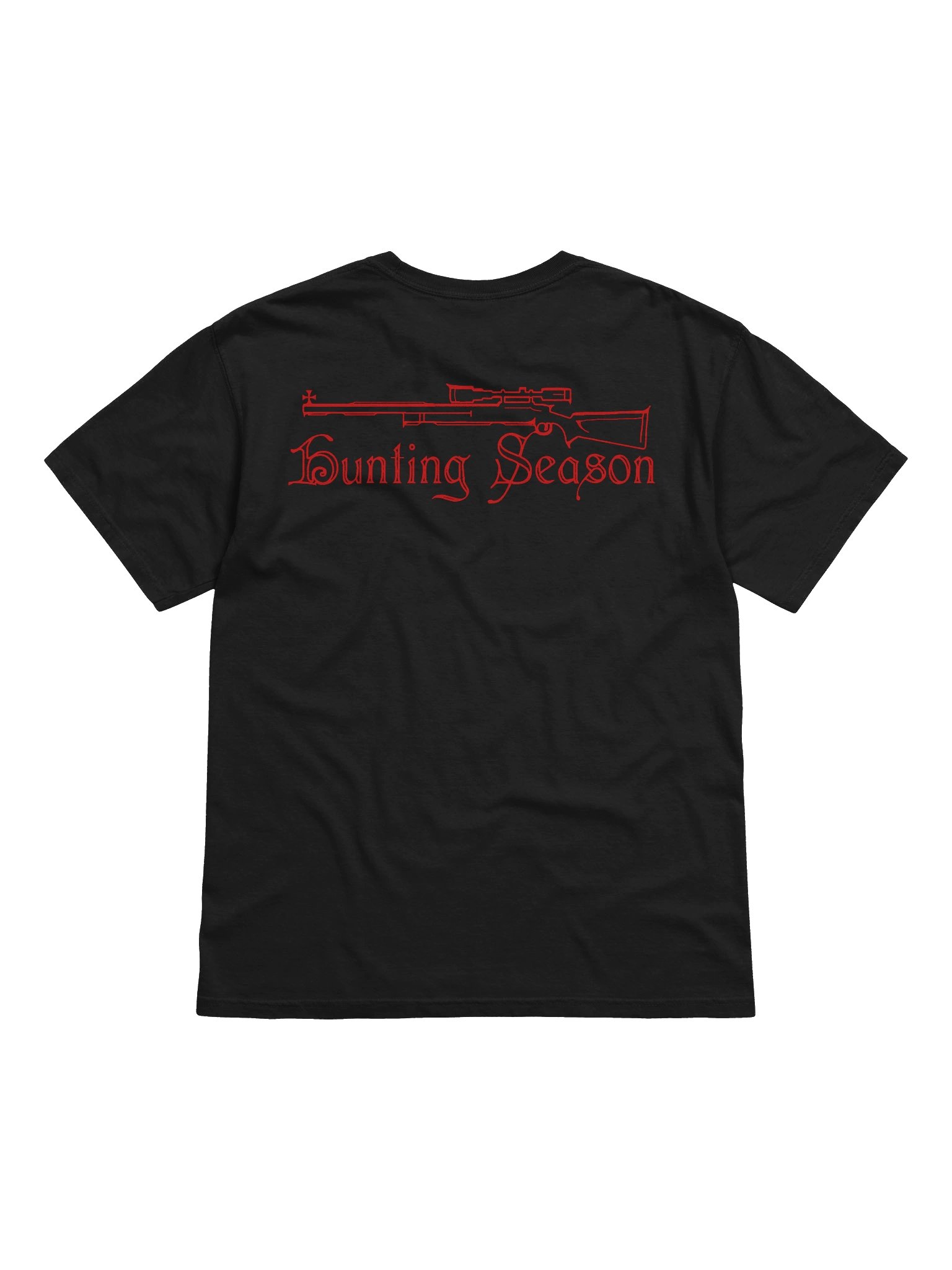 "HUNTING SEASON" TSHIRT RED BACKPRINT product image (2)