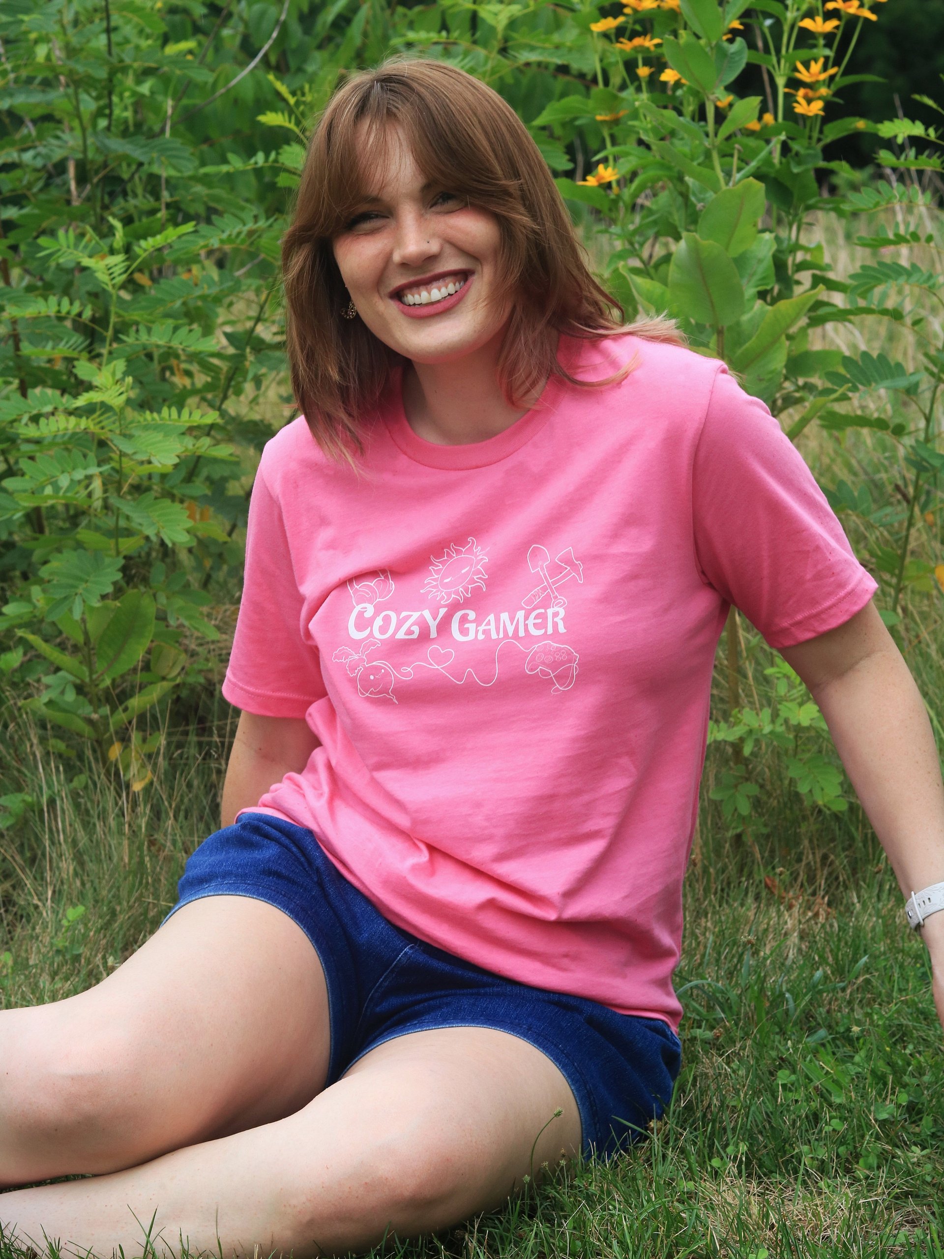 Cozy Gamer Summer Tee [White Font] product image (30)
