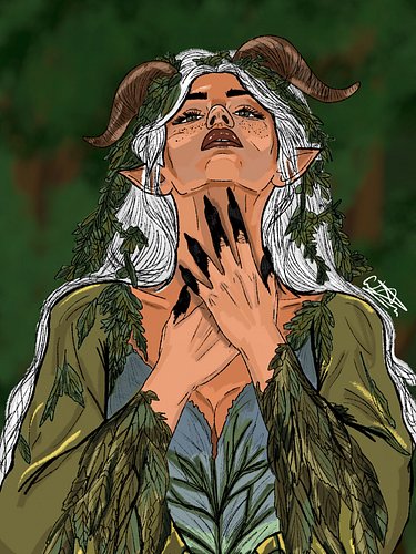 - 
“The magic had made a home 
beneath my skin and bone.” 
- Valia 🍃🌿🌱

@jlmcgarty 
-
#jlmcgarty #acowag #fanart #fae #andrew...