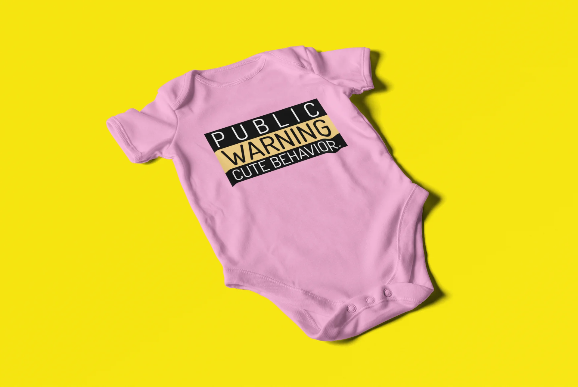 PUBLIC WARNING - Baby Bodysuit Onesies for Boys and Girls product image (4)
