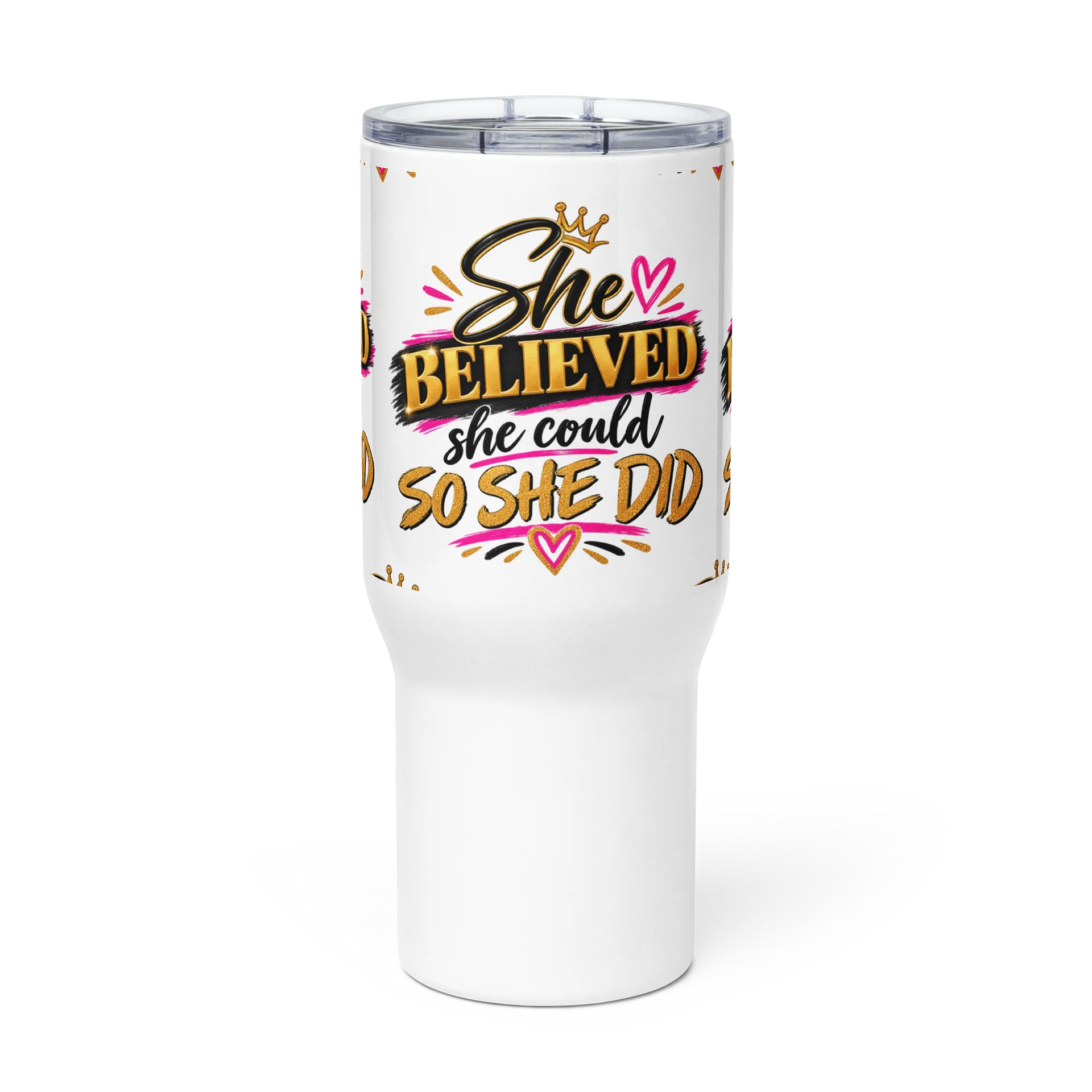 She Believed Crown Motivational Travel Mug product image (3)