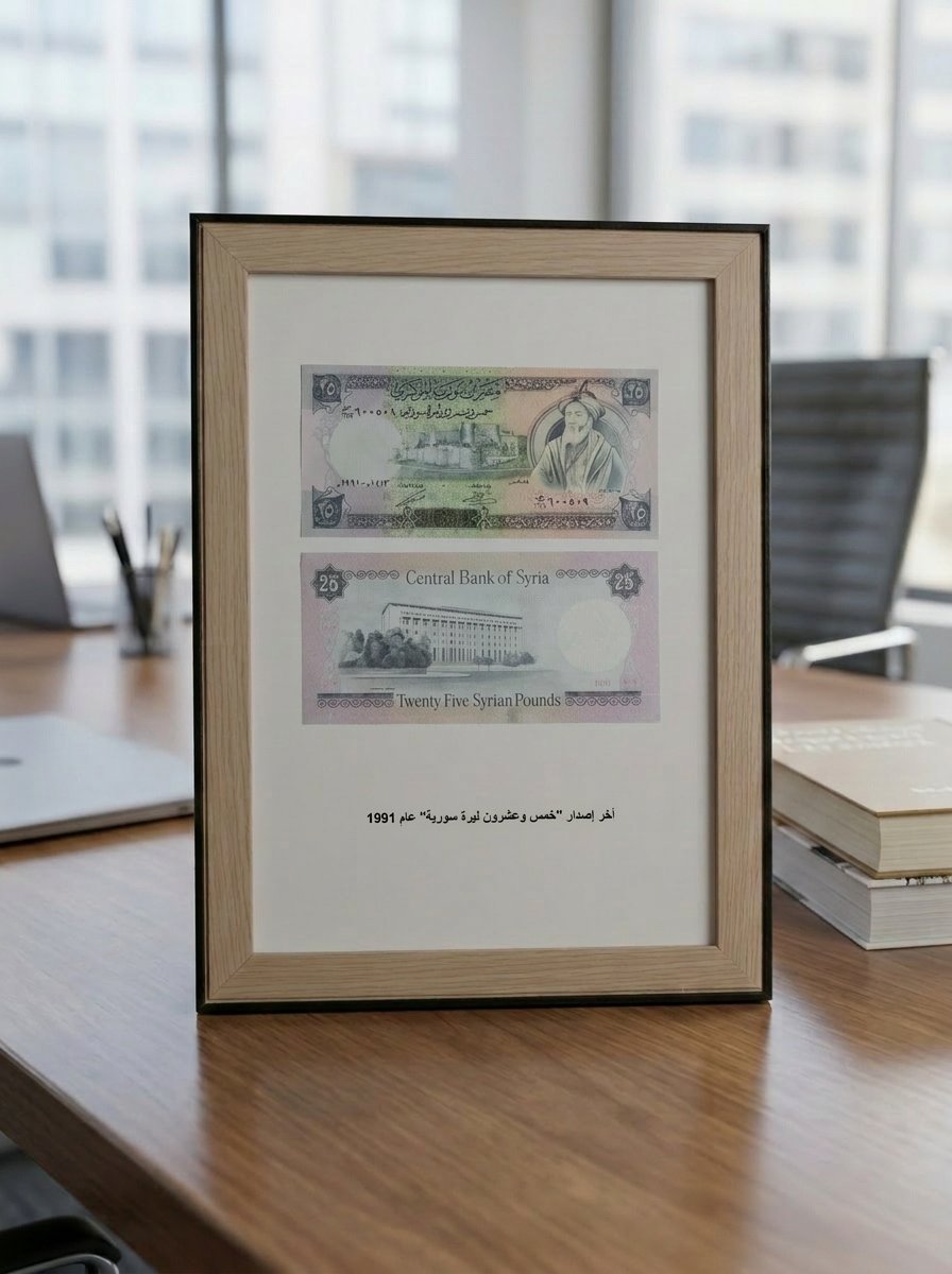 تذكار اخر اصدار خمس وعشرون ليرة سورية ورقية 1991 product image (1)