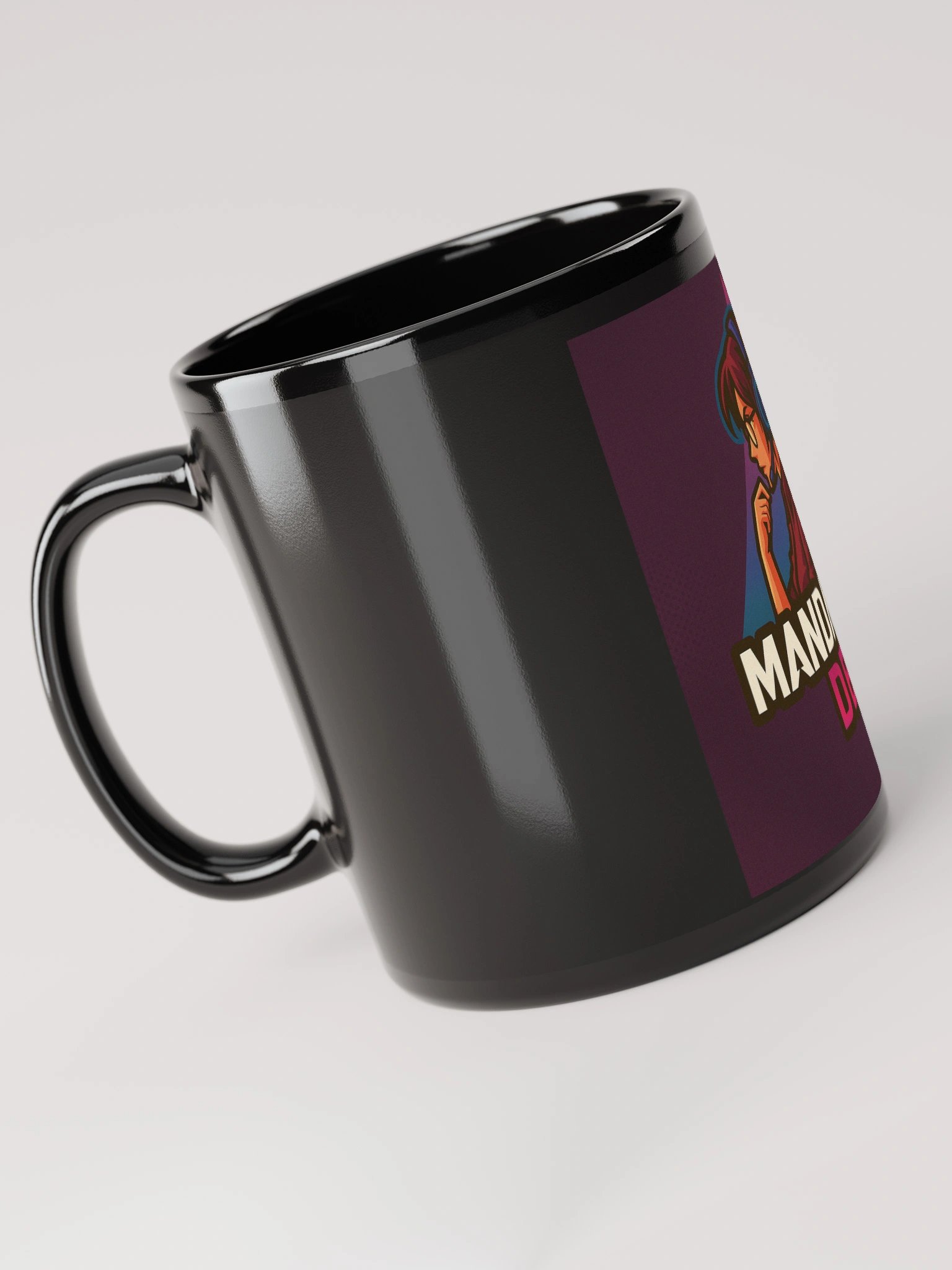 black mandatory mug product image (6)