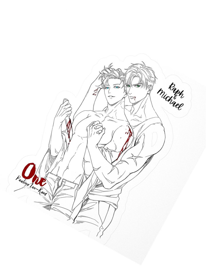 Raph&Michael Kiss-cut Sticker, One-Angels of Wrath series product image (2)
