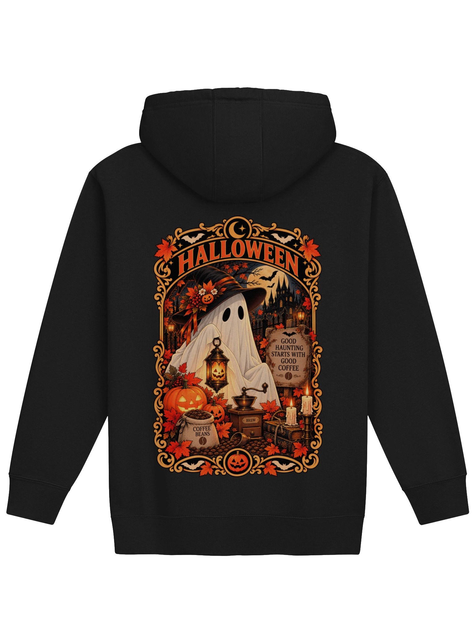 Ghost Witch & Coffee – Good Haunting | Women’s Hoodie product image (9)