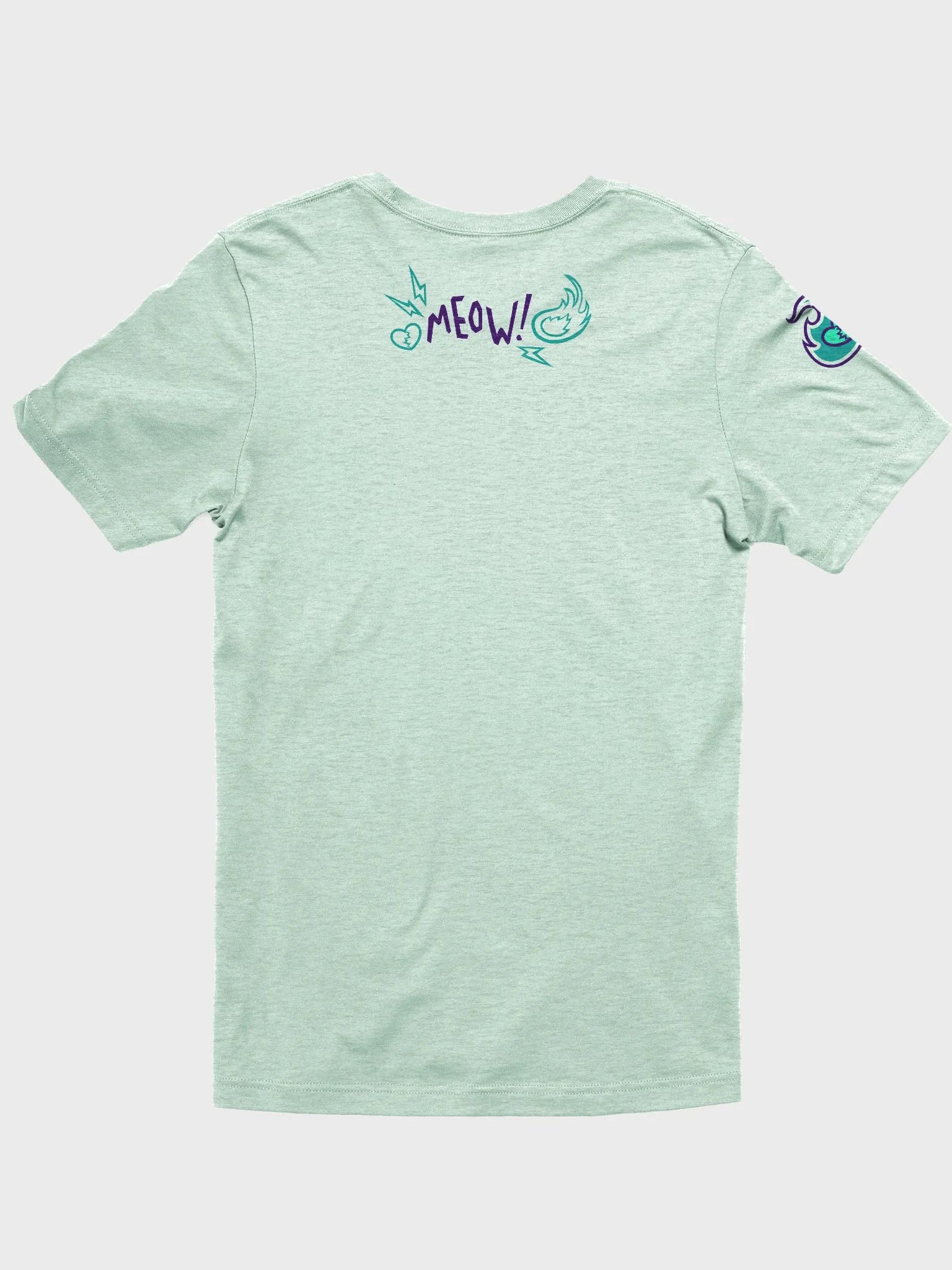 Heartbreaker Virtual Meow // T-Shirt - Teal Light Mode product image (2)