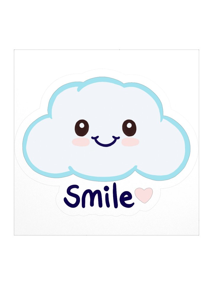 Smiley Cloud Sticker product image (1)