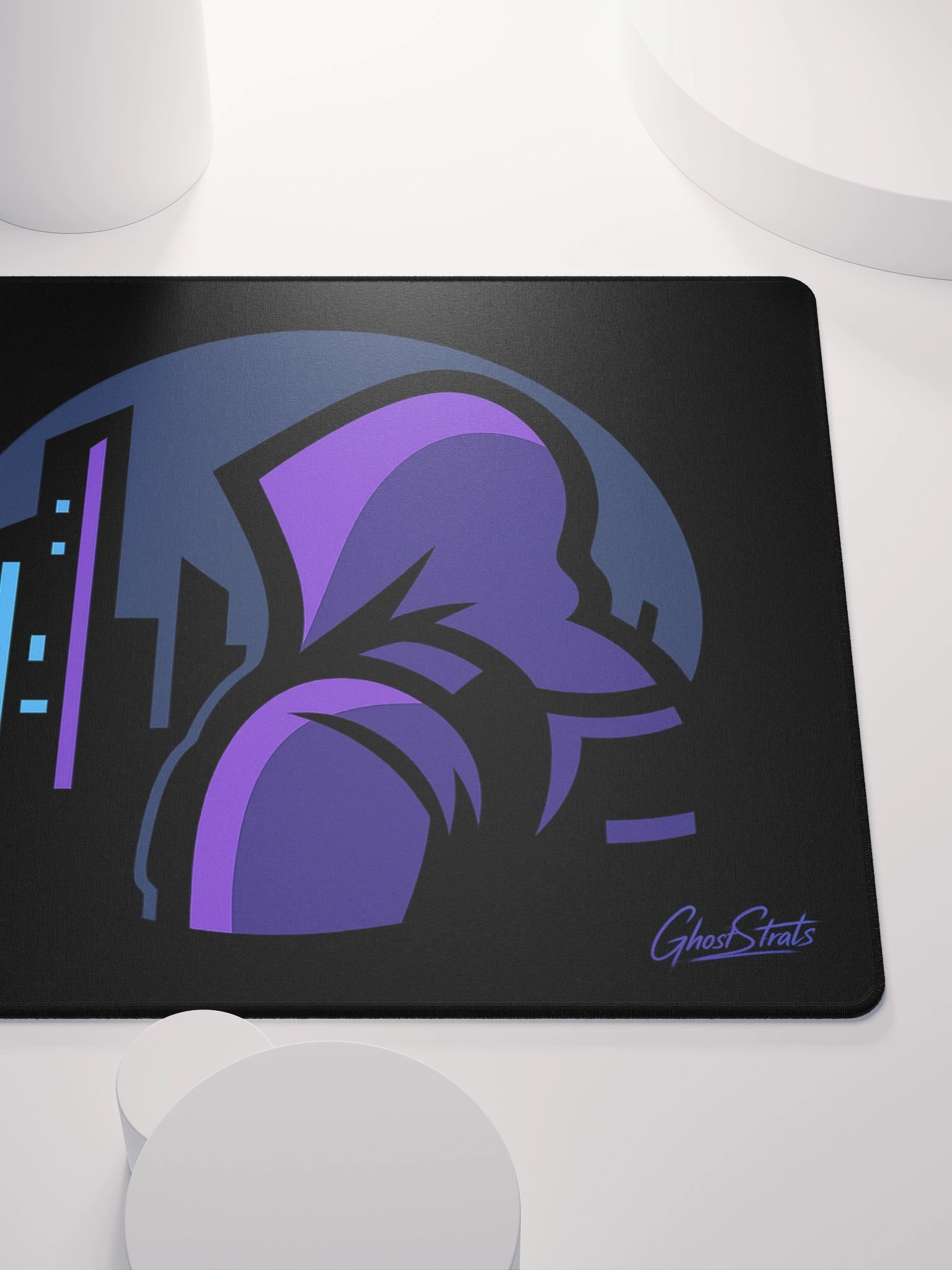 GhostStrats CyberPunk Theme Logo Mouse Pad product image (5)