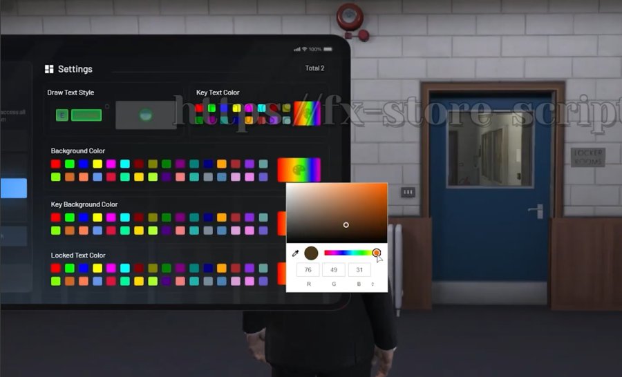 FIVEM DOORLOCK V2(Storage , Face & Clothing Scanner , Password , Camera , Custom props) QB/ESX/QBOX product image (1)