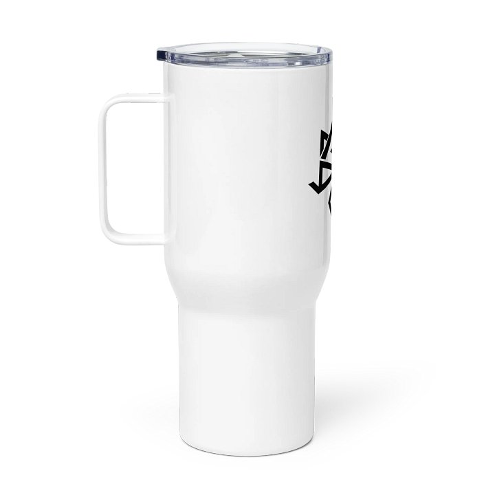 Arcadia Travel Mug [White; Black Logo] product image (1)