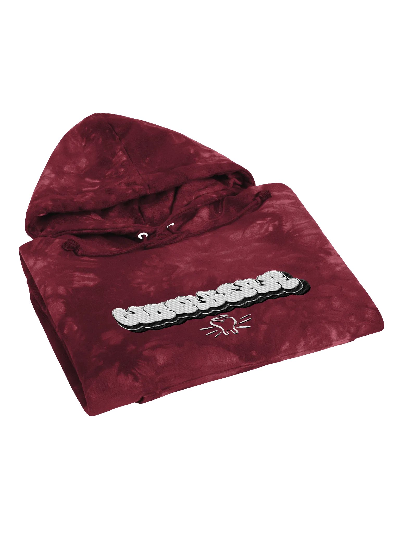 "Fat Caps" - Embroidered Tie Dye Hoodie product image (2)