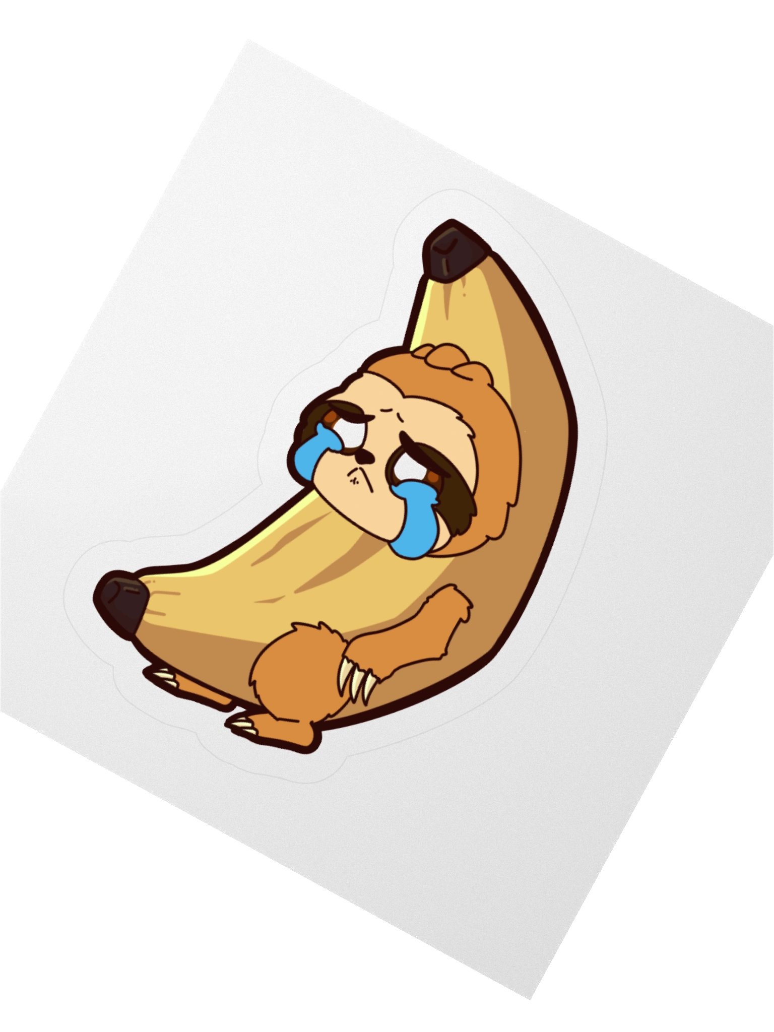 Sad time Banansloth sticker product image (2)
