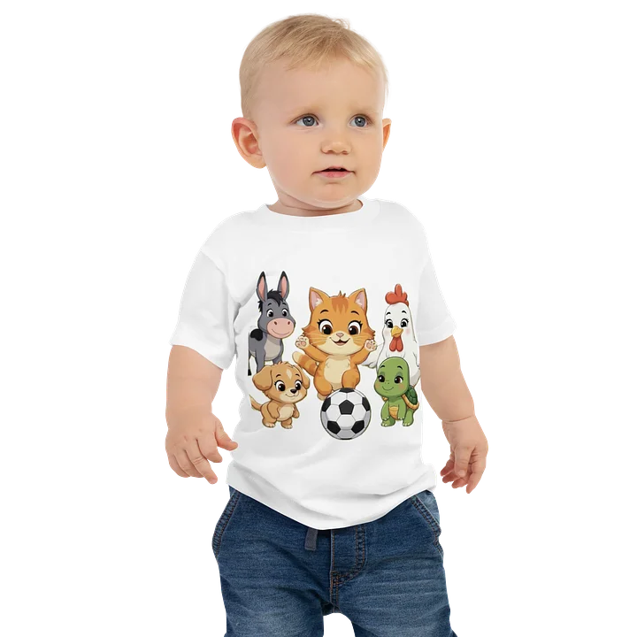 Farm Friends Soccer Baby Tee product image (1)