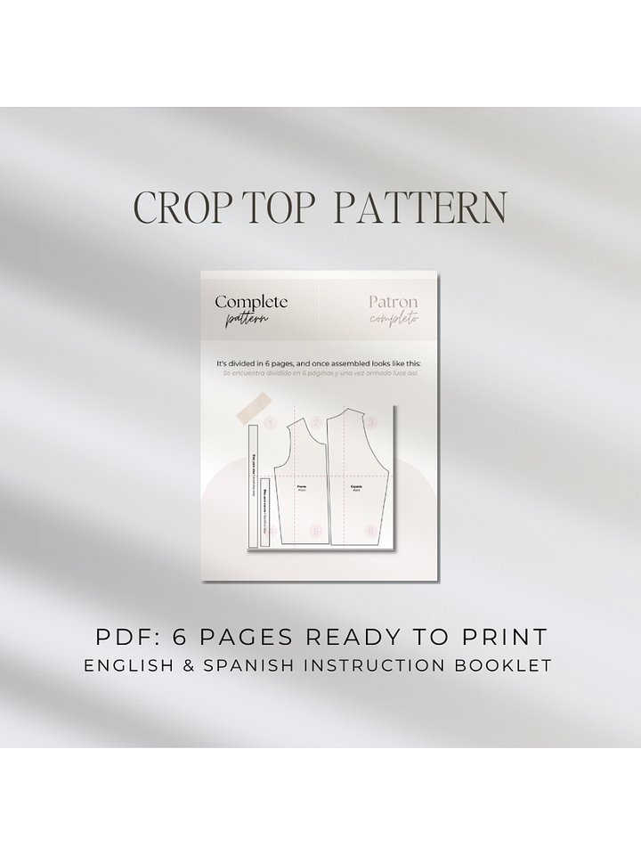 Becka Crop Top Pattern product image (2)
