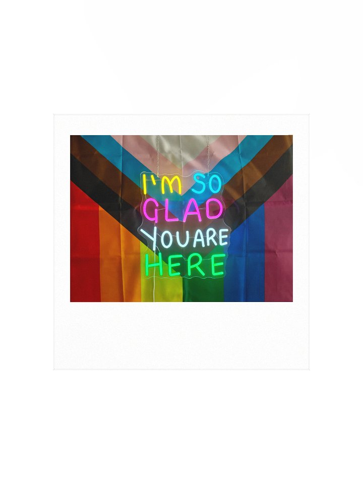 I'm so glad you are here - art print product image (1)