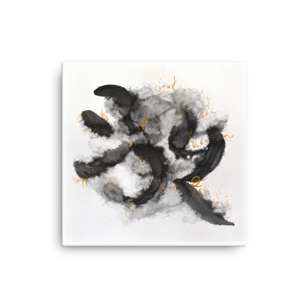 "Blooming Ink" - Thin Canvas Prints product image (1)