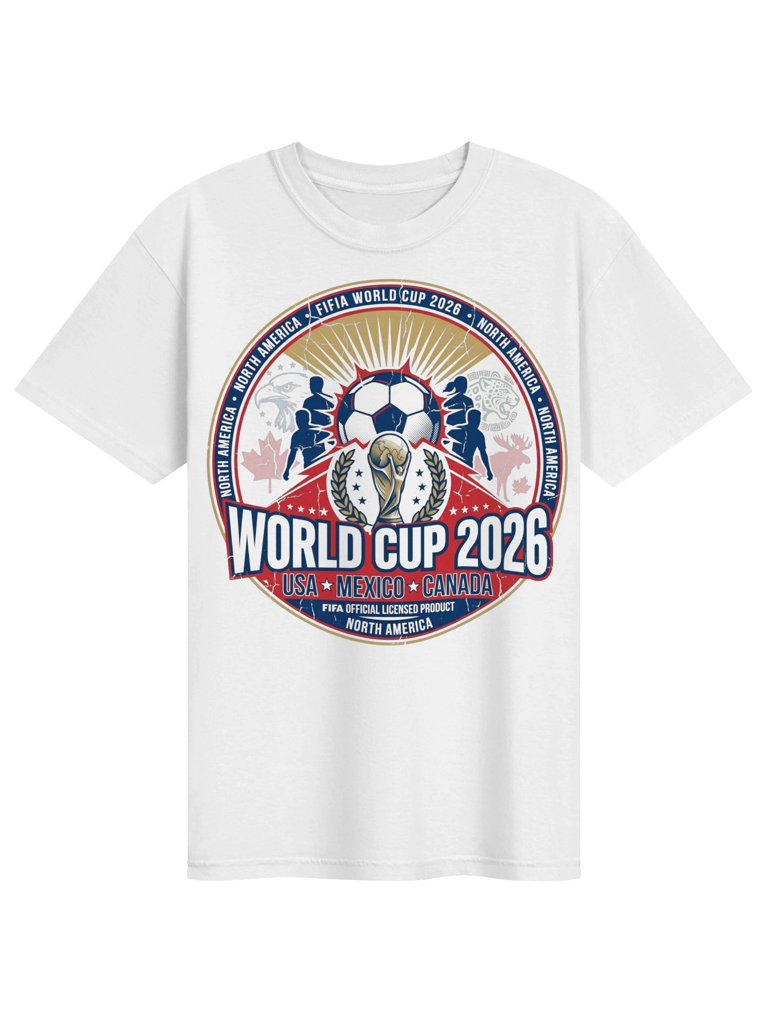 FIFA World Cup 2026 Official Logo T-Shirt – USA, Mexico, Canada product image (5)
