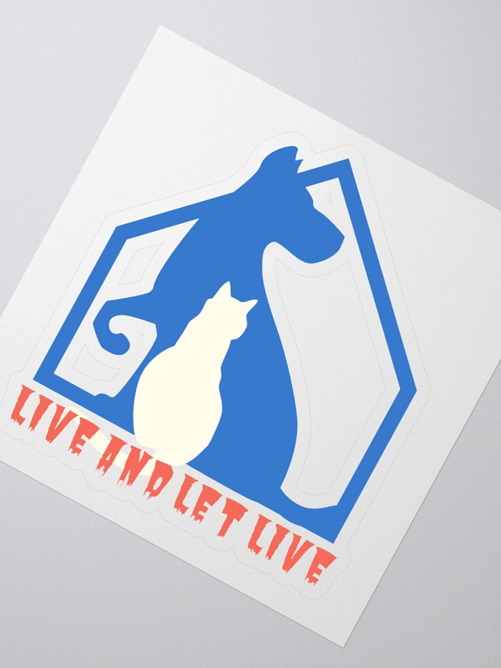 Slogan #6 Live and Let Live Sticker product image (2)