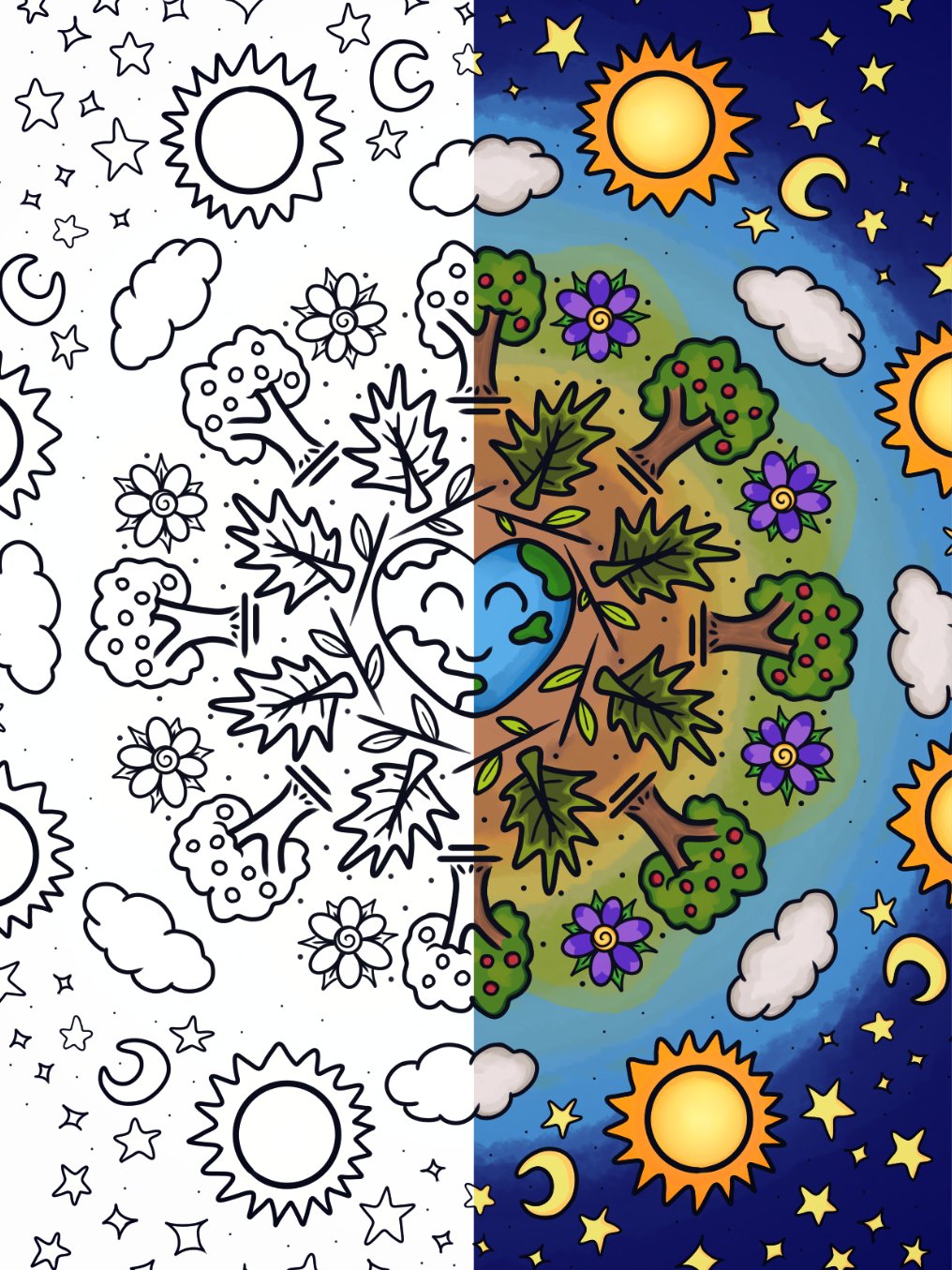Earth Day - Coloring page product image (1)