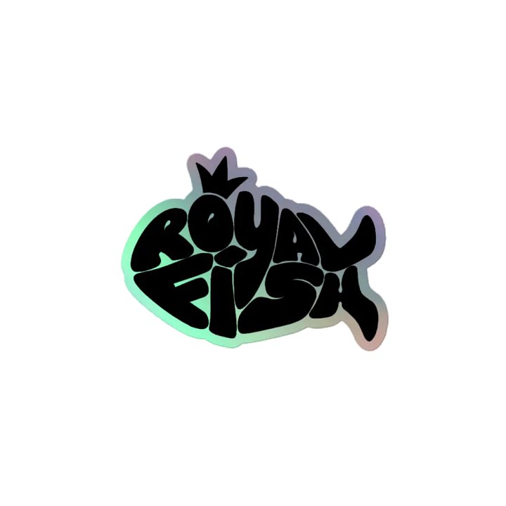 Royal Fish Holographic Logo Sticker product image (2)