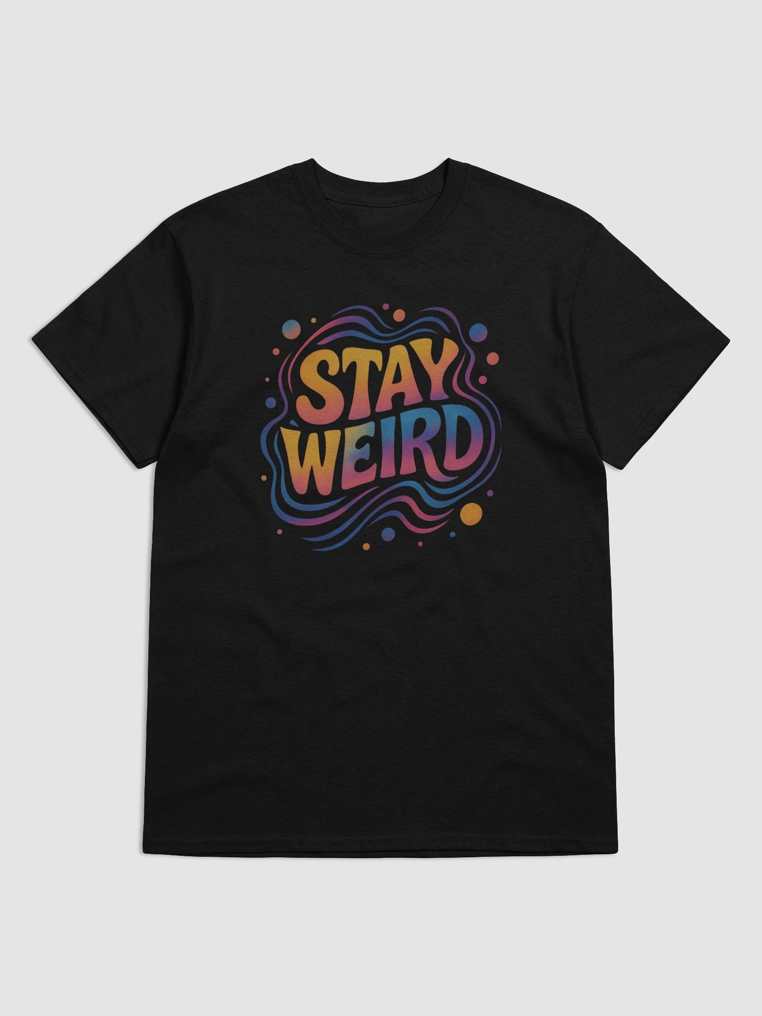 Stay Weird T-shirt – Colorful Groovy Graphic Tee for Free Spirits product image (5)