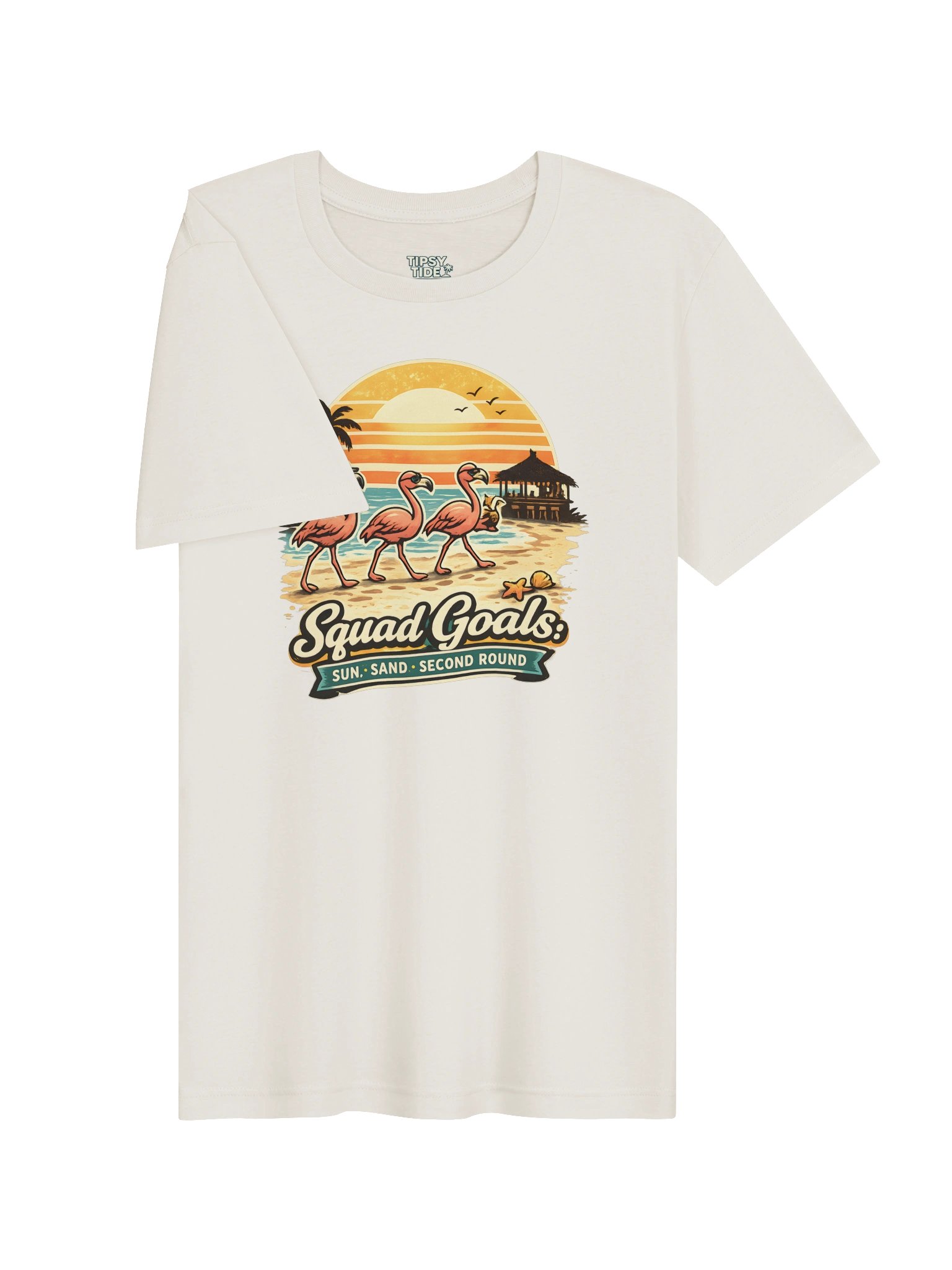 Squad Goals Flamingo Beach Tee product image (4)