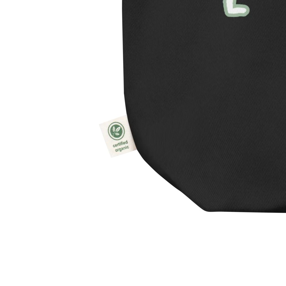 *not* mentally linear (lined design, #96B697) tote bag product image (2)