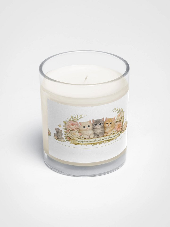 James 1:17 Kitten Blessing Candle collection product image (2)