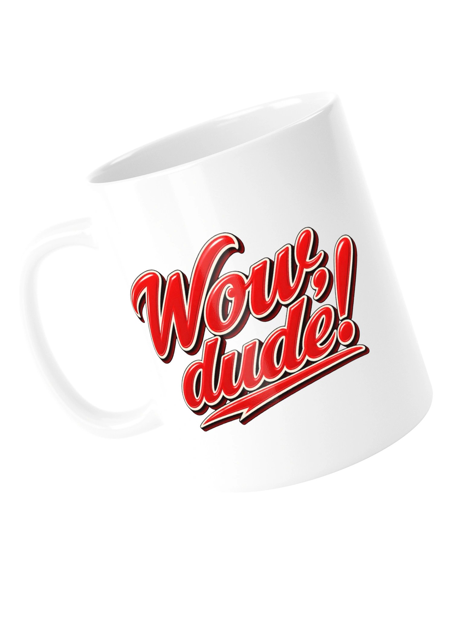 Wow, Dude! Red Text Mug product image (15)