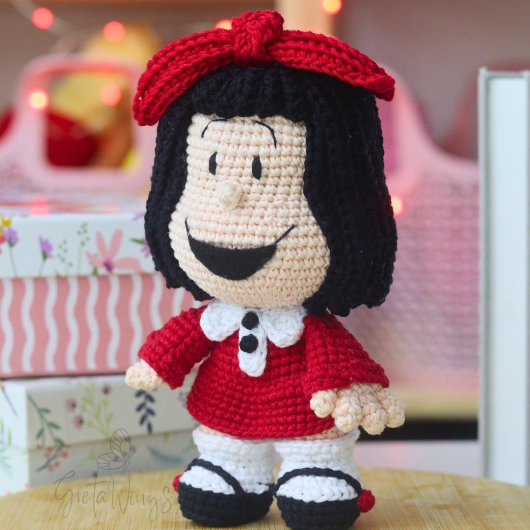 Mafalda tejida a crochet! Un patrón de amigurumi que te encantará. (Descarga digital) product image (4)