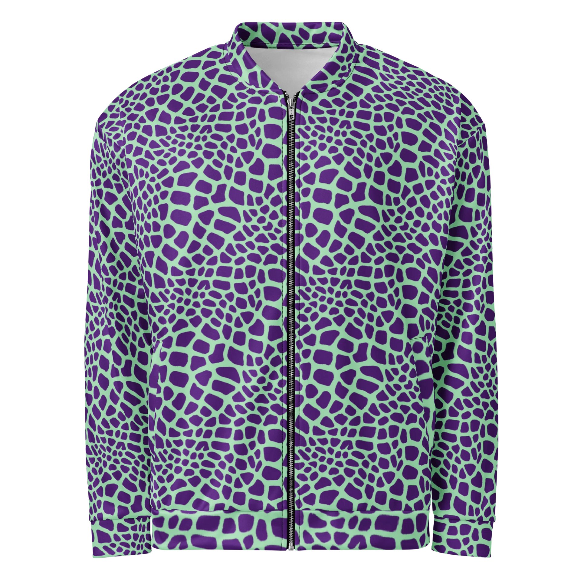 Green Giraffe Bomber Jacket product image (1)