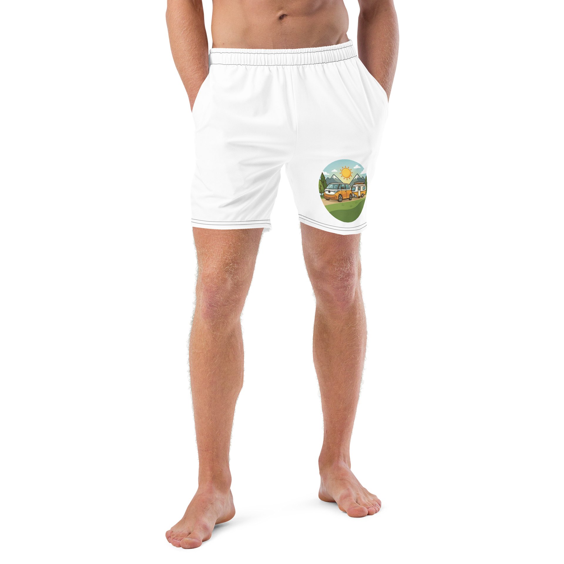All-Over Print Swim Trunks Elektro Camping product image (4)