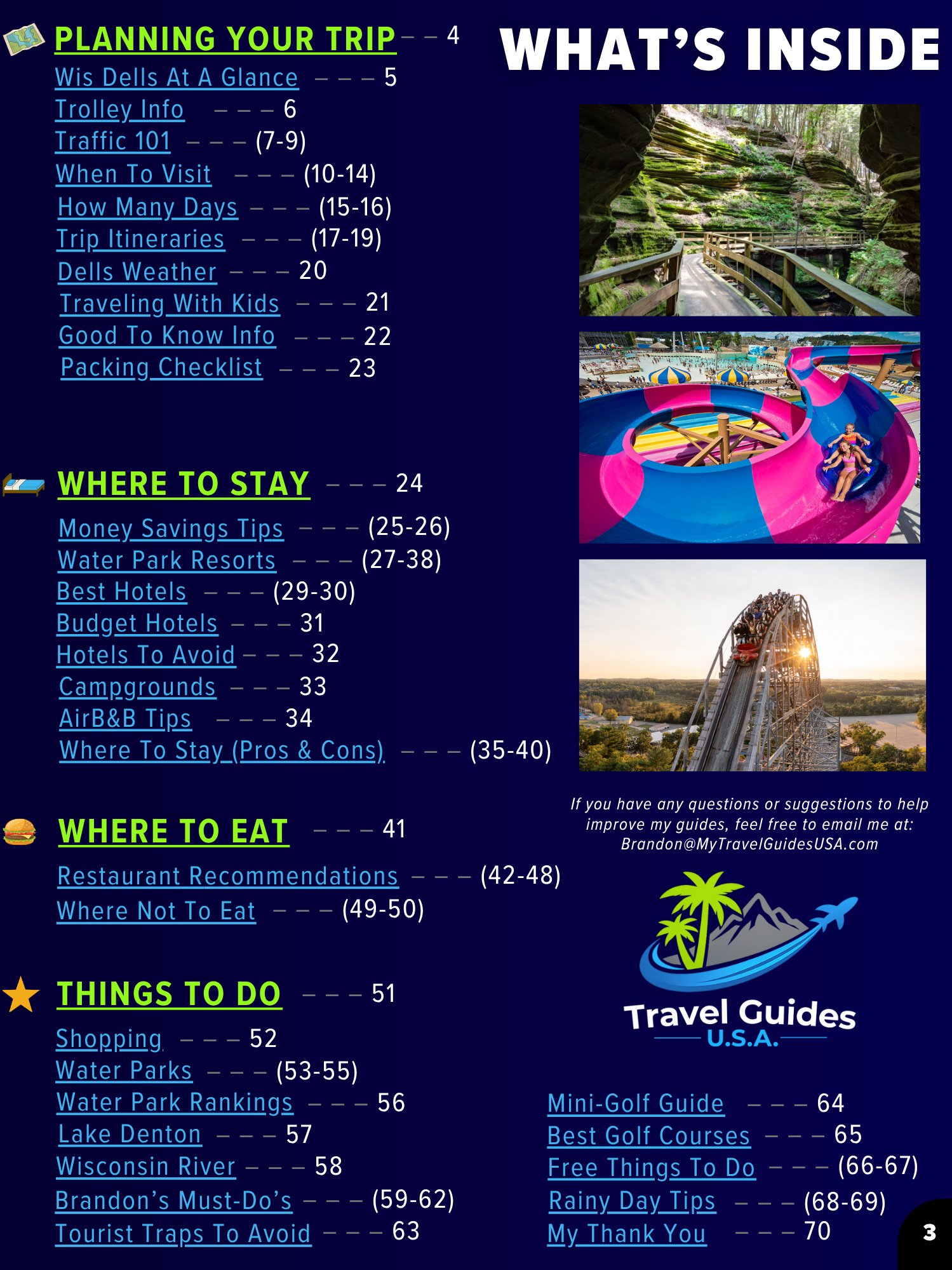 Wisconsin Dells Travel Guide 2026 | 70-Page Printable Digital PDF, Instant Download product image (2)