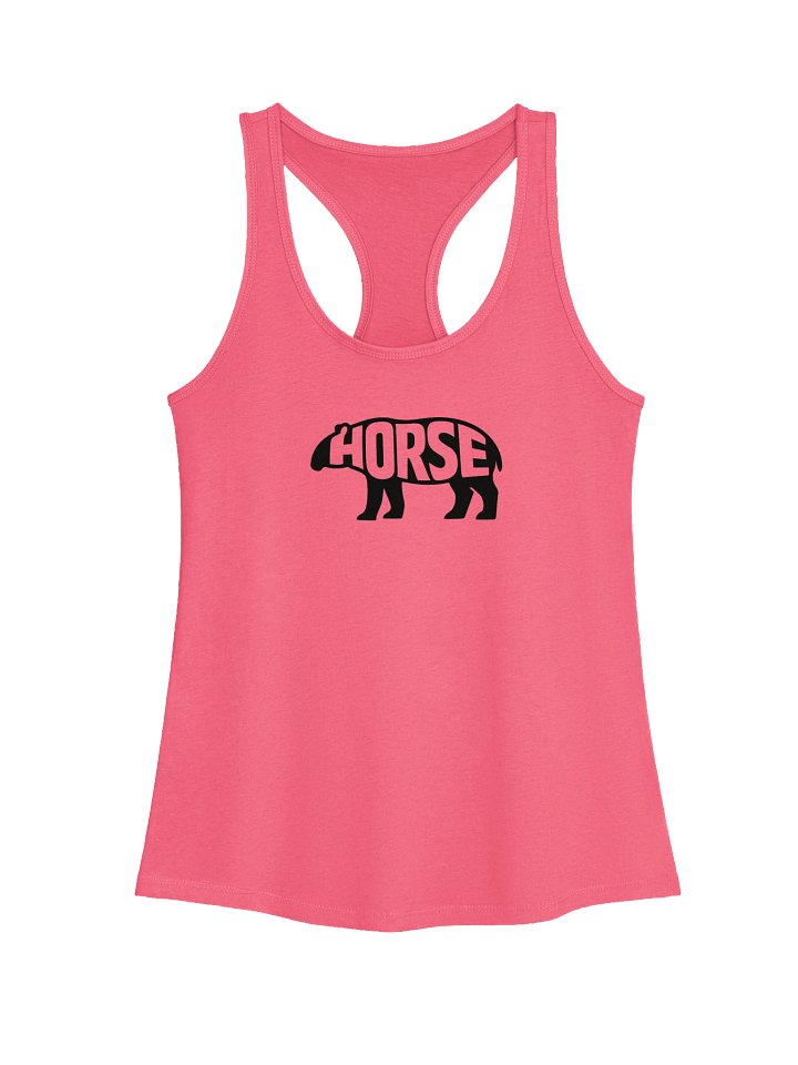 Black Tapir Horse Graphic Racerback Tank Top product image (1)