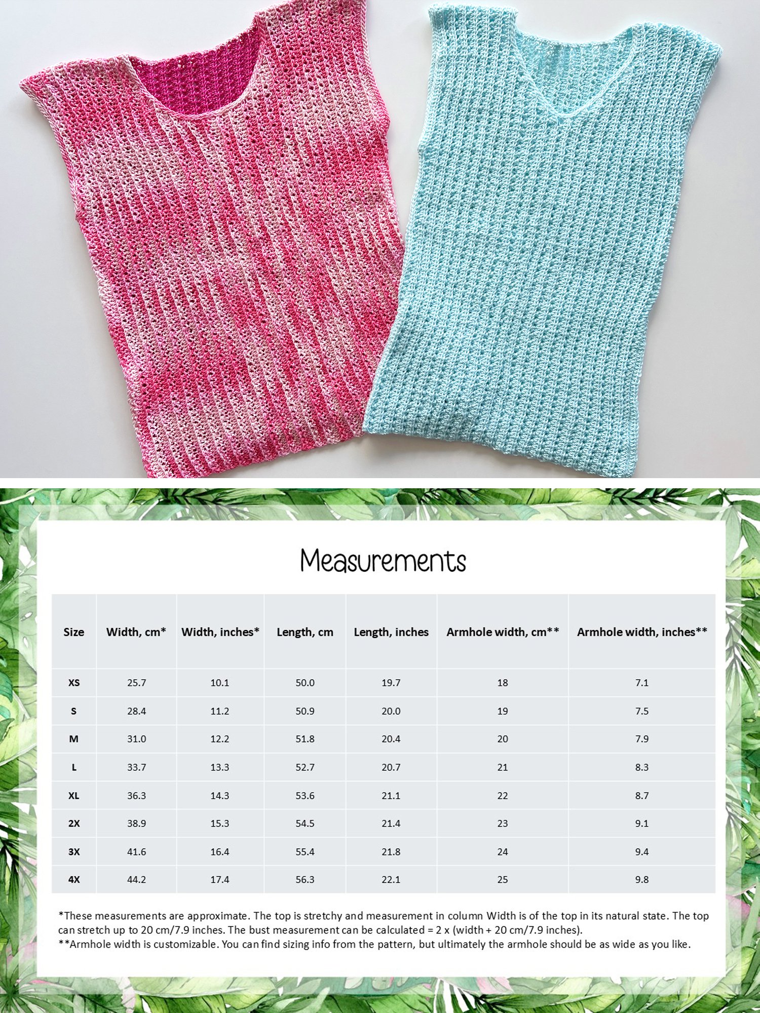 Crochet Pattern: "Mesh Dreams" Top, Sizes XS-4X product image (5)