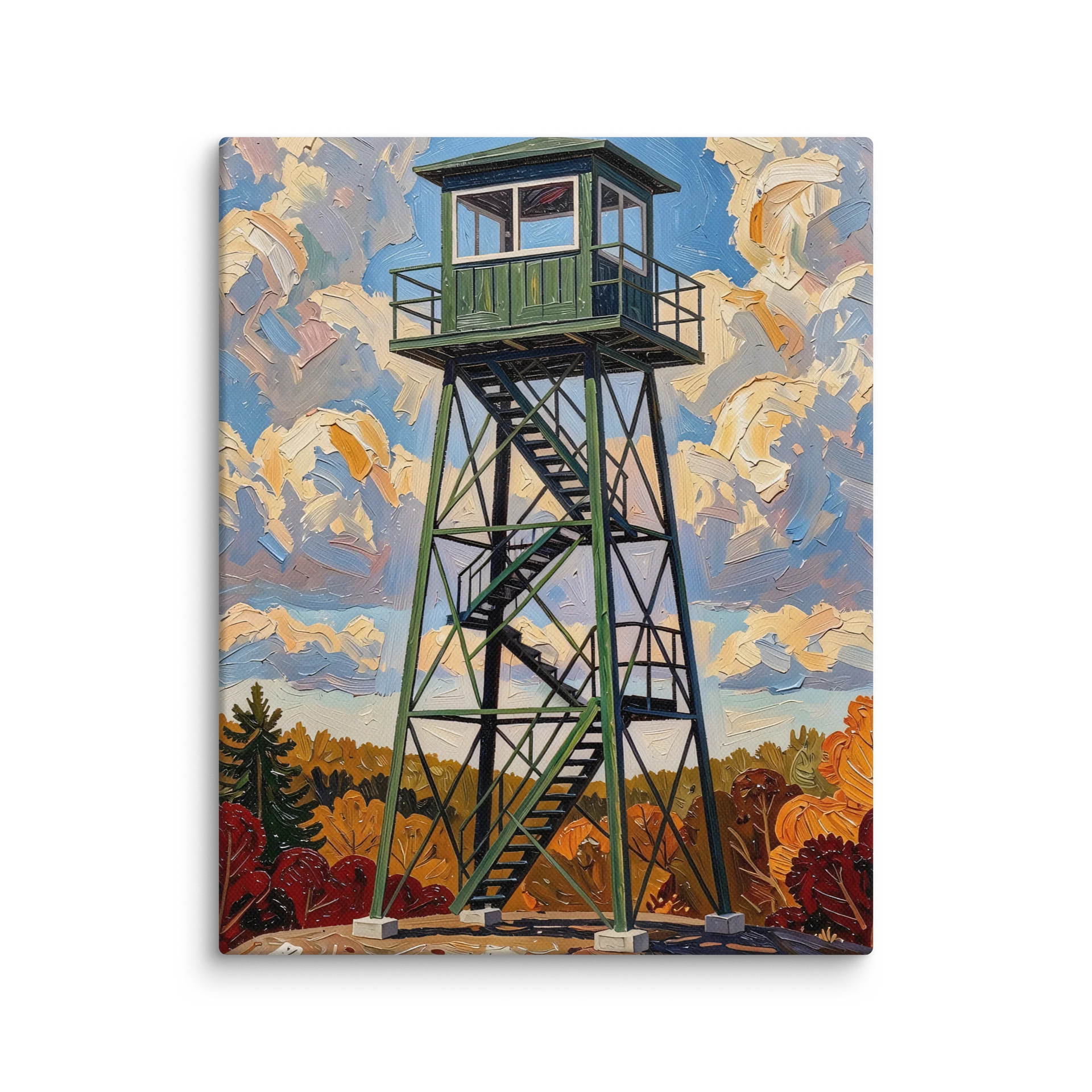 Fire Tower in Autumn Canvas Print product image (1)