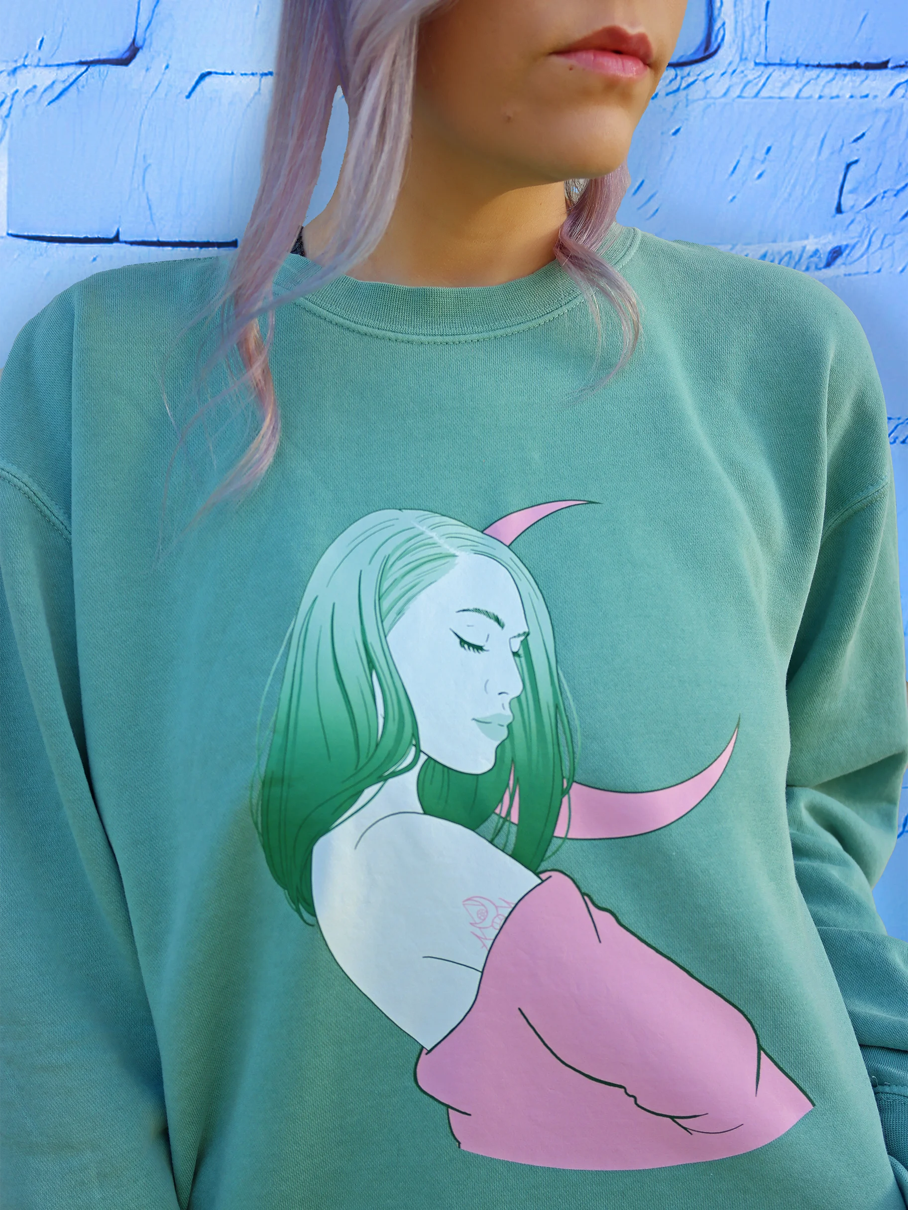 Cuppcaake Moon Premium Sweatshirt product image (2)
