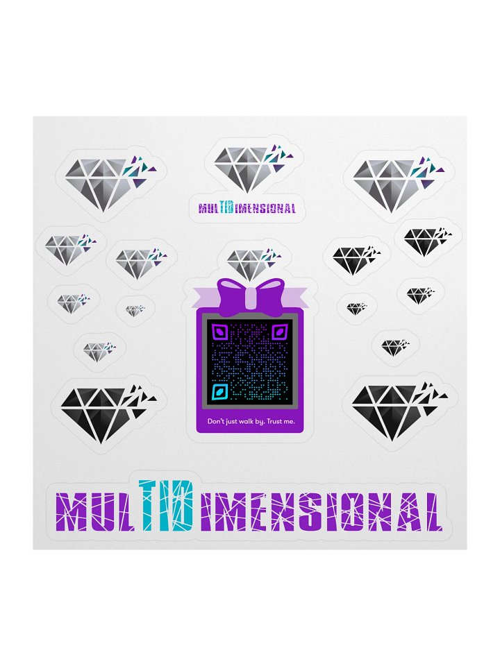Multid Diamond Rain Sticker Sheet product image (1)