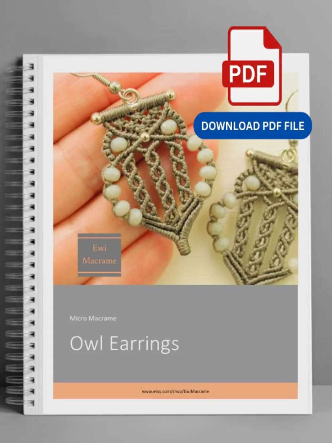 Micro Macrame Owl – Photo Tutorial product image (1)